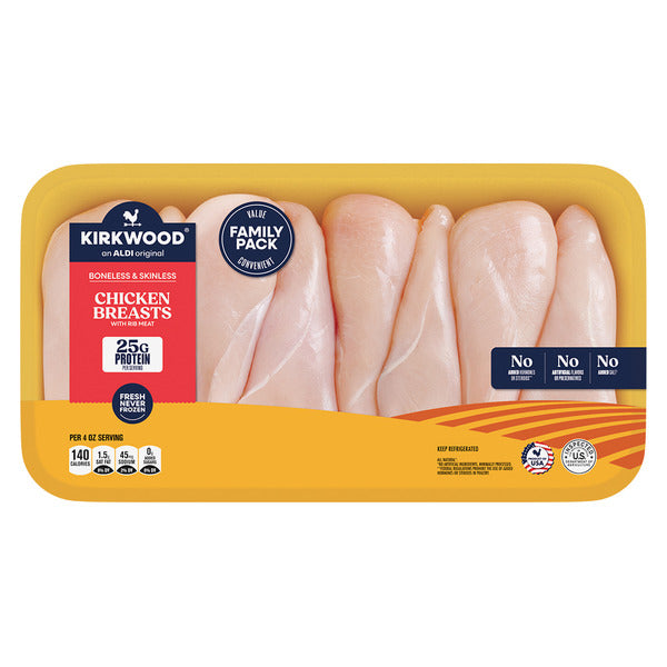 Boneless Skinless Chicken Breasts Family Pack, 4.2 lb