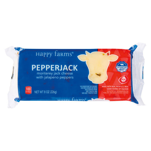 Happy Farms Pepper Jack Cheese Block 8 oz