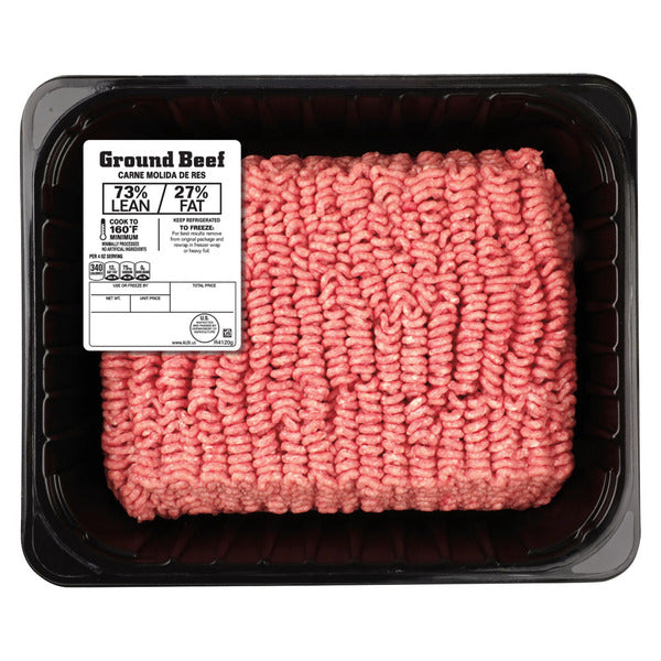 USDA 73% Lean 27% Fat Ground Beef, 5.0 lb