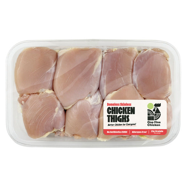 One Fine Chicken One Fine Chicken Family Pack Antibiotic Free Boneless Skinless Chicken Thighs 3.0 lb