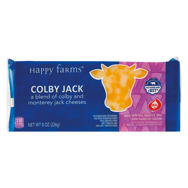 Happy Farms Colby Jack Cheese Block 8 oz