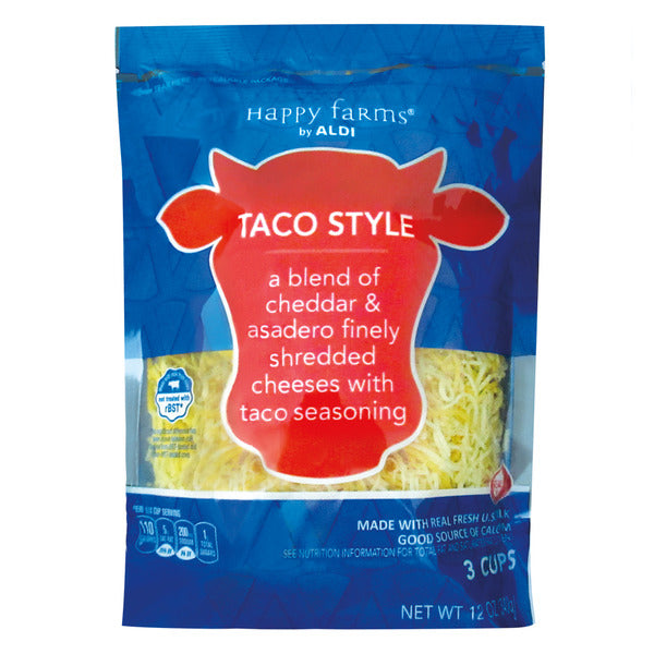 Happy Farms Shredded Taco Style Cheese 12 oz