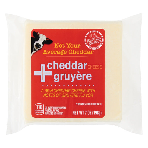 Emporium Selection Cheddar Gruyere Cheese 7 oz