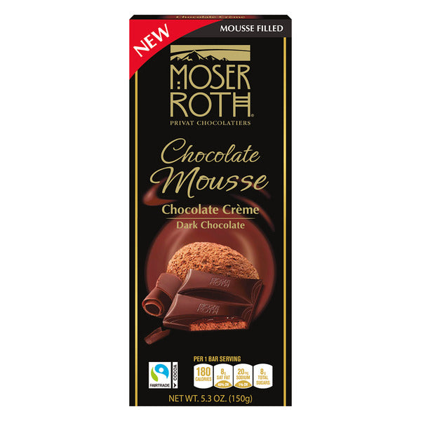 Moser Roth Dark Chocolate Mousse Filled Chocolate Bar 5.291 oz