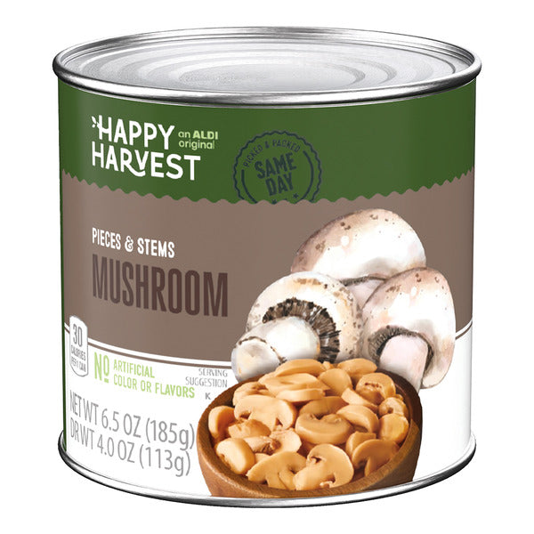Happy Harvest Mushroom Pieces & Stems 4 oz