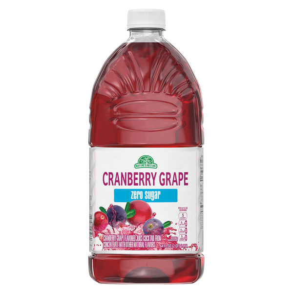 Nature's Nectar Sugar Free Cranberry Grape Juice 64 fl oz