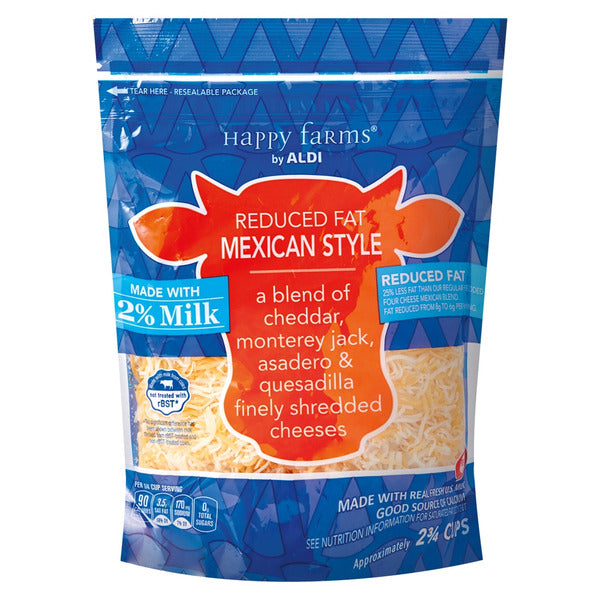 Happy Farms Reduced Fat Mexican Style Cheese 11 oz