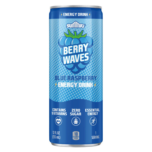Summit Blue Raspberry Waves Energy Drink 12 fl oz