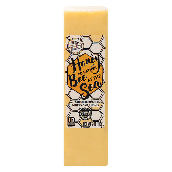 Emporium Selection Honey I'd Rather Bee at the Sea Sea Salt Honey Cheddar Cheese 4 oz