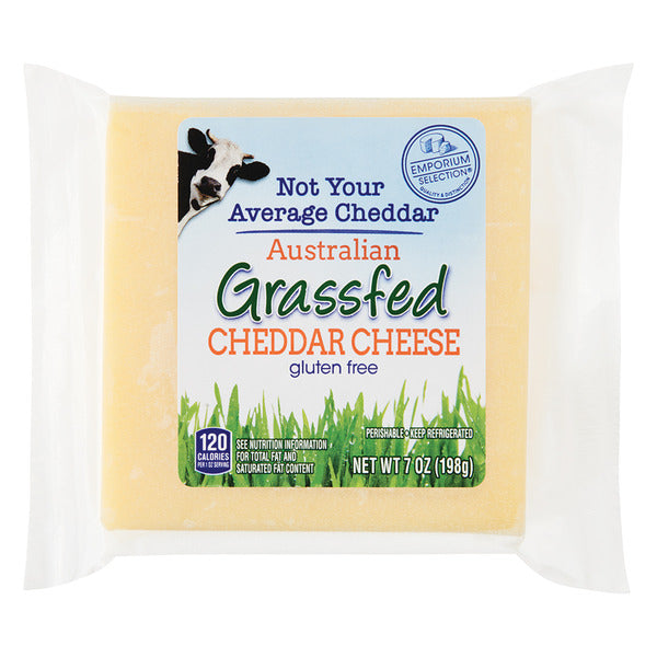 Emporium Selection Grass Fed Cheddar Cheese 7 oz