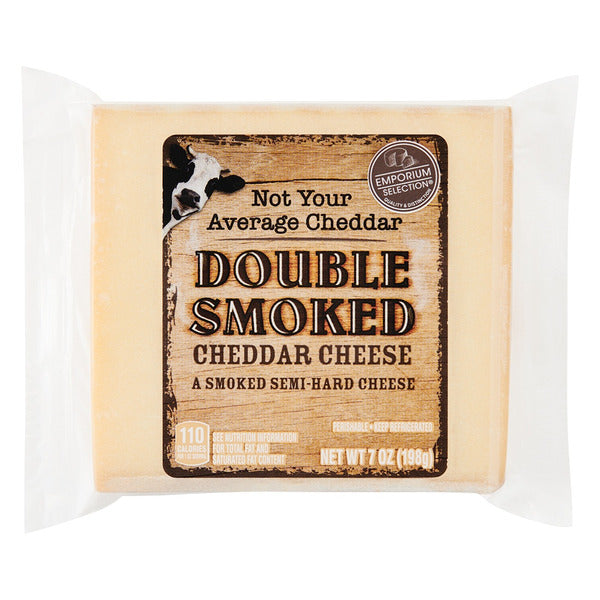 Emporium Selection Double Smoked Cheddar Cheese 7 oz