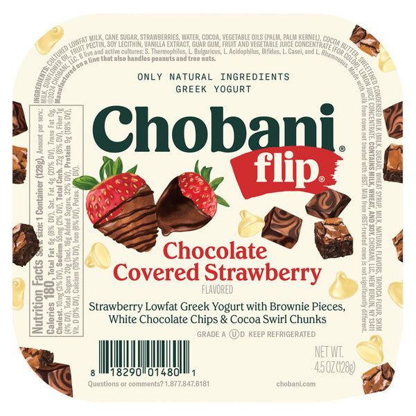Chobani Flip Chocolate Covered Strawberry Greek Yogurt 4.5 oz