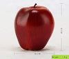 Yangshine 3 Pack Artificial Lifelike Simulation Dark Red Apples Fake Fruit