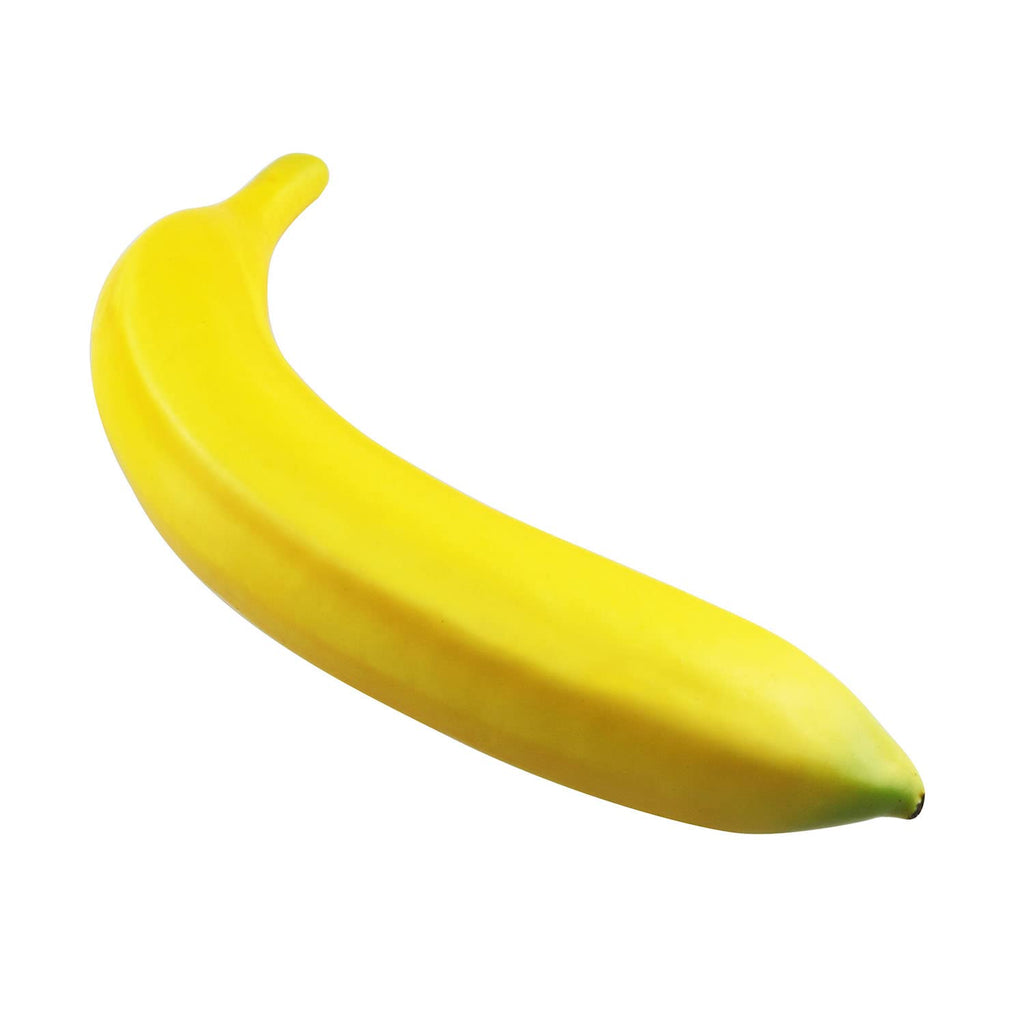TAODAN 6pcs Fake Banana Artificial Yellow Bananas 7.8" Foam Simulated Simulation Fruit Model Decorative Food Home Party Decor