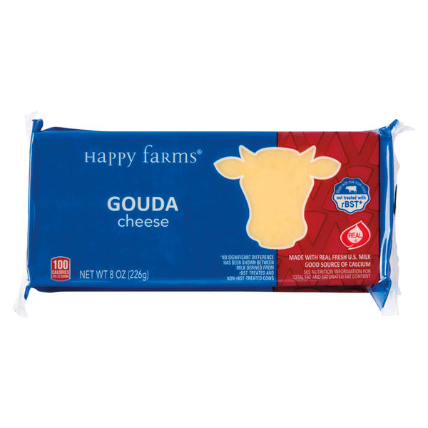 Happy Farms Gouda Cheese Block 8 oz