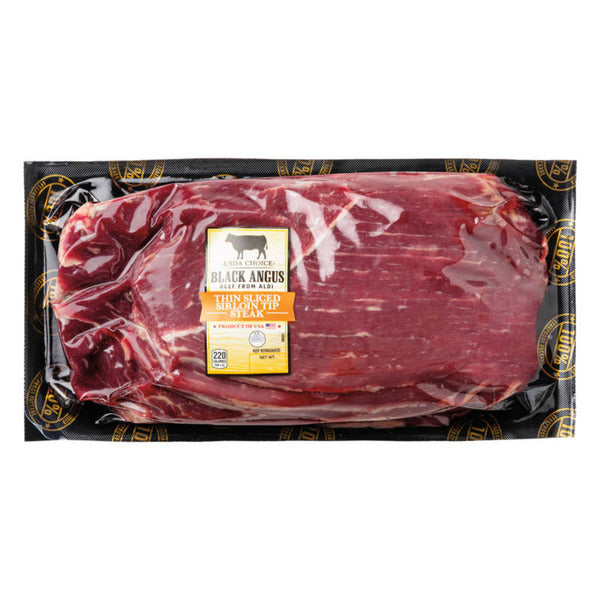 USDA Choice Black Angus Thin Sliced Sirloin Tip Steak 1.8 lb