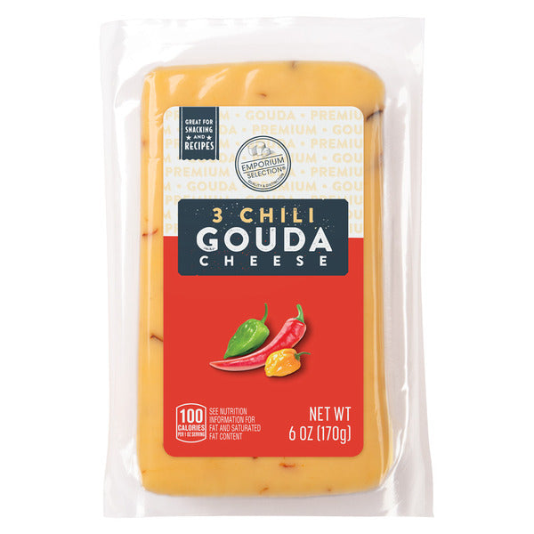 Emporium Selection 3 Chili Gouda Cheese 6 oz