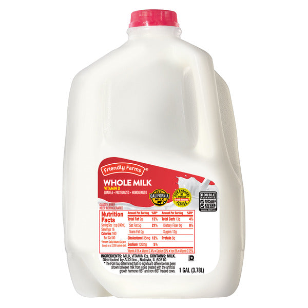 Friendly Farms Whole Milk 1 gal