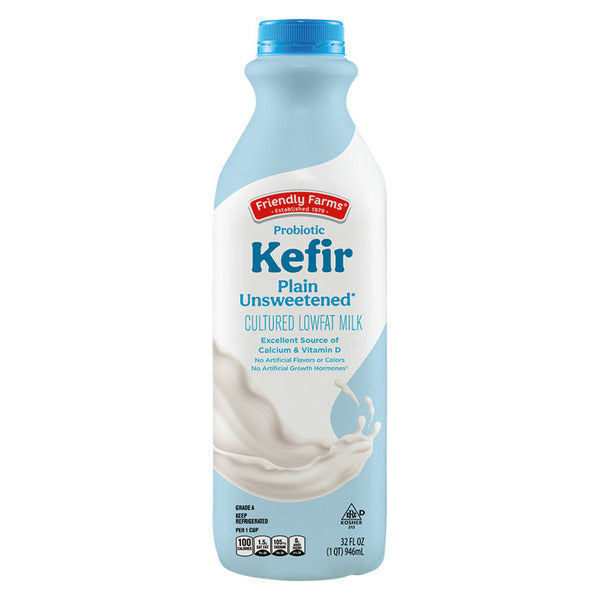 Friendly Farms Probiotic Plain Unsweetened Kefir 32 fl oz