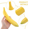 Zornaveli Fake Banana, Artificial Fake Fruit, 1PCS Plastic Yellow Banana for Home Decoration, Great for Party Decor, Pillars, Hanging Roof, Car Decor