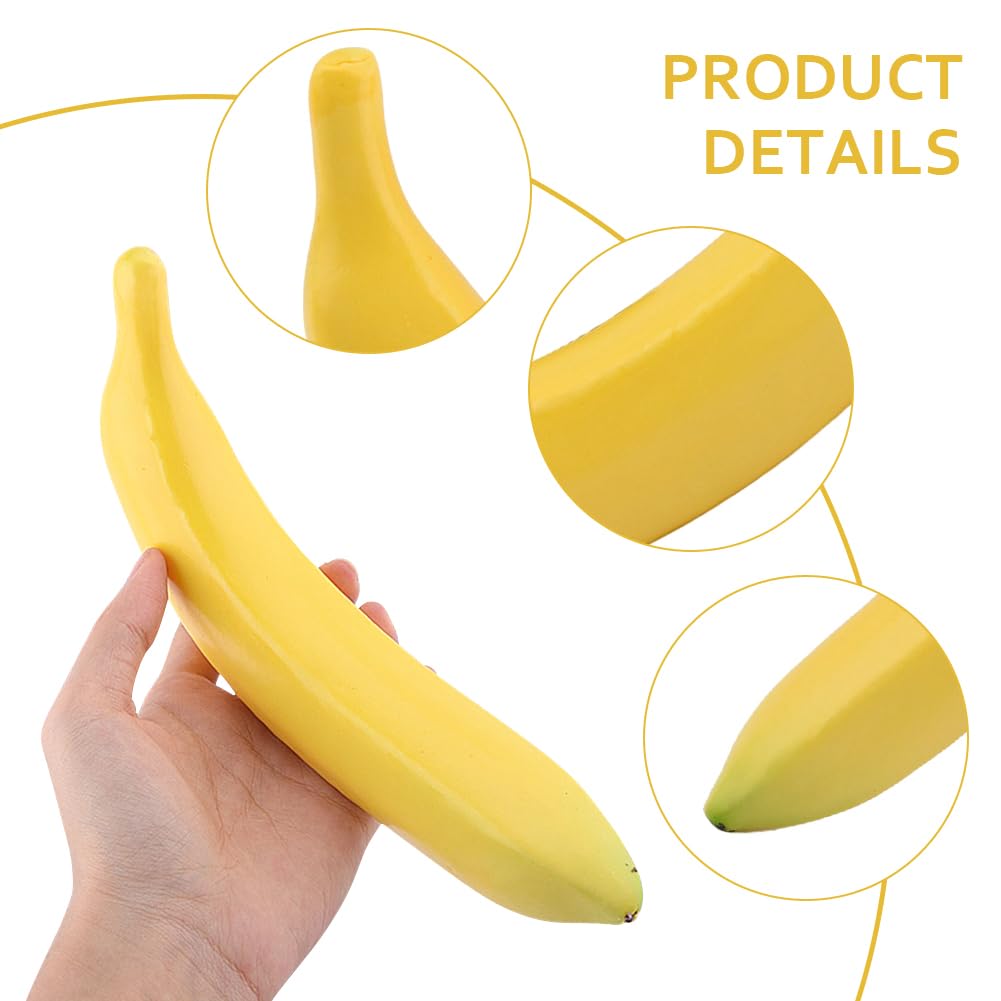 Zornaveli Fake Banana, Artificial Fake Fruit, 1PCS Plastic Yellow Banana for Home Decoration, Great for Party Decor, Pillars, Hanging Roof, Car Decor