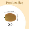 LUEYAO Fake Kiwi Fruit Yellow Lifelike for Kitchen Party Decor 6PCS