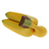 Woration Realistic Artificial 3 Heads Banana Bunch Lifelike Fruit Decor