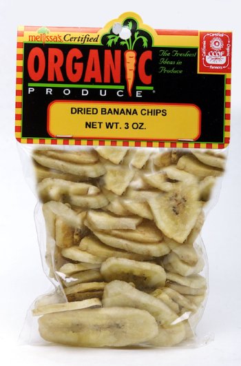 Melissa's Organic Dried Banana Chips, 3 packages (3 oz)