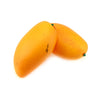 HEVSTIL 4Pk Artificial Green Mangoes, Lifelike Fake Fruit for Kitchen Decor