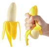 Dhjrefhhd 1Pcs Banana Squeeze Prop Fake Banana Stretchy Fidget Tool Novelty Stress Relief Funny Peeled Fake Banana Fruit Stress Tool Halloween Christmas Party April Fool's Day Decorate