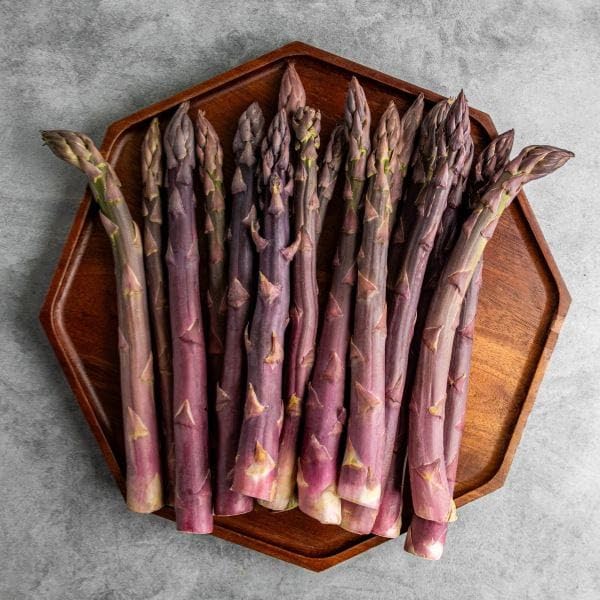 Fresh Purple Asparagus by RawJoy Farms