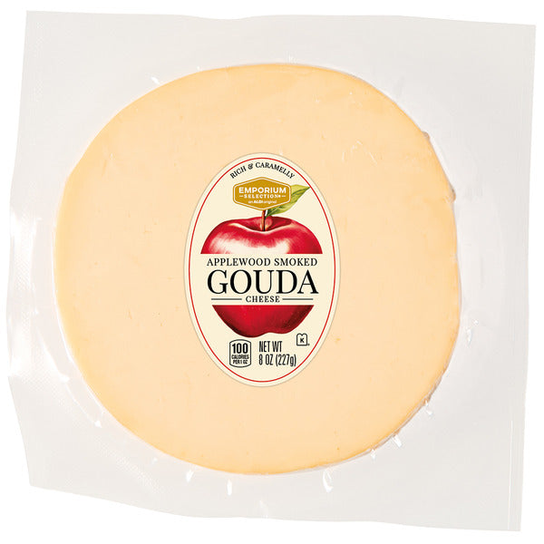 Emporium Selection Applewood Smoked Gouda Cheese 8 oz