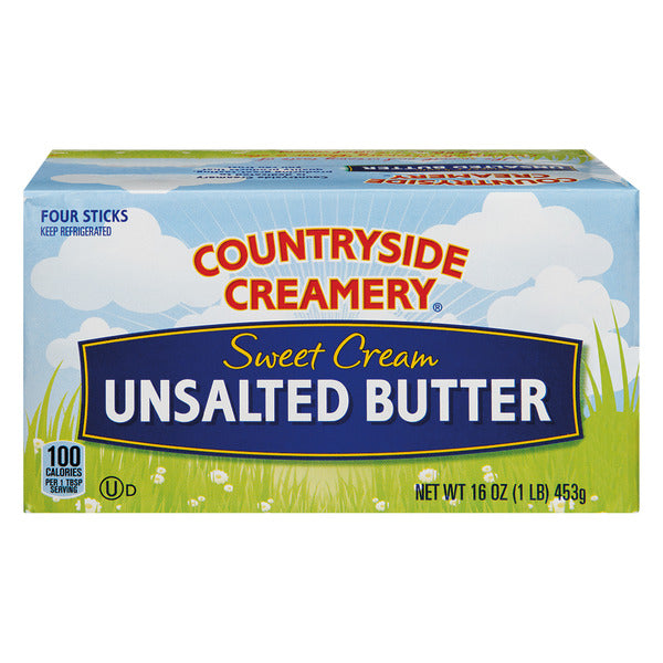 Countryside Creamery Sweet Cream Unsalted Butter - 4 Sticks 16 oz