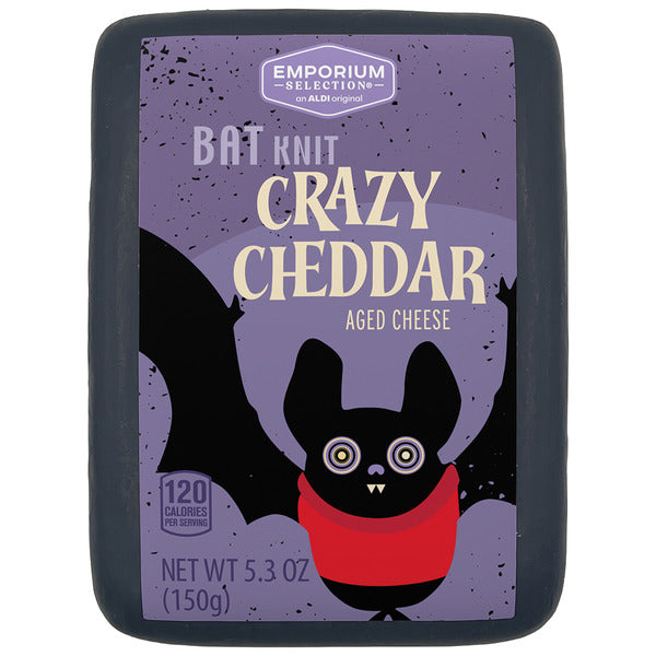 Emporium Selection Bat Knit Crazy Cheddar Aged Cheese 7 oz