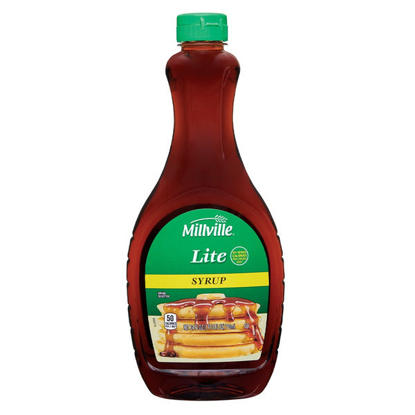 Millville Lite Pancake Syrup 24 fl oz