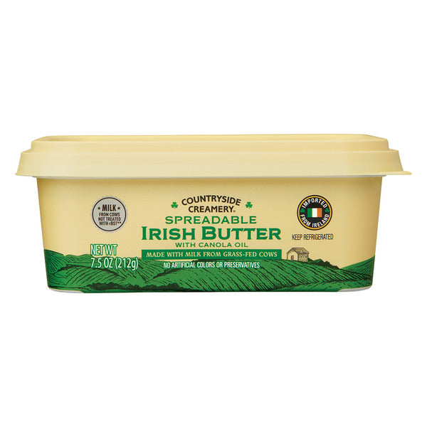 Countryside Creamery Spreadable Irish Butter with Canola Oil 7.5 oz