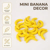 40 Pcs Yellow Mini Fake Banana Fruit, Artificial Banana Props, Plastic Foam Vegetables Fruit as Home Party Ornament Craft Props Gift,Simulation Fruit Props for Photography Blenders and Sponges 3-6CM