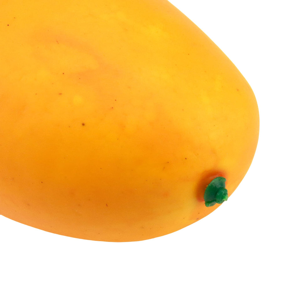 HEVSTIL 4Pk Artificial Green Mangoes, Lifelike Fake Fruit for Kitchen Decor
