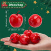 PandaHall Mini Apples, 1.7 inch, Red, 20pcs Fake Apples Xms Decoration