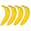 4 PCS Realistic Fake Banana Artificial Plastic Banana Lifelike Plastic Foam
