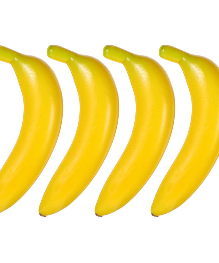 4 PCS Realistic Fake Banana Artificial Plastic Banana Lifelike Plastic Foam