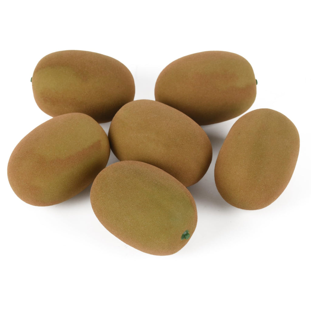 LUEYAO Fake Kiwi Fruit Yellow Lifelike for Kitchen Party Decor 6PCS