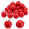 PandaHall Mini Apples, 1.7 inch, Red, 20pcs Fake Apples Xms Decoration