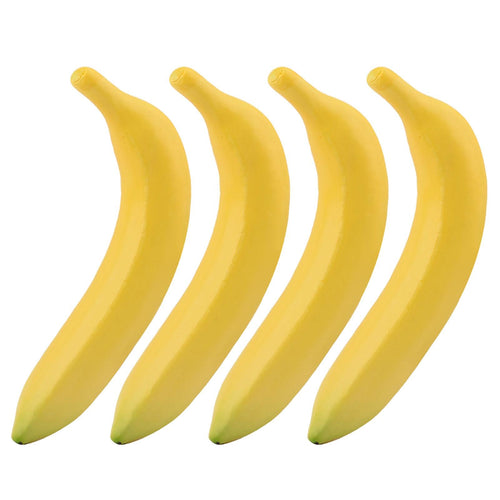 4 Pack Artificial Banana, Realistic Foam Fake Banana Fruit, Fake Food Model