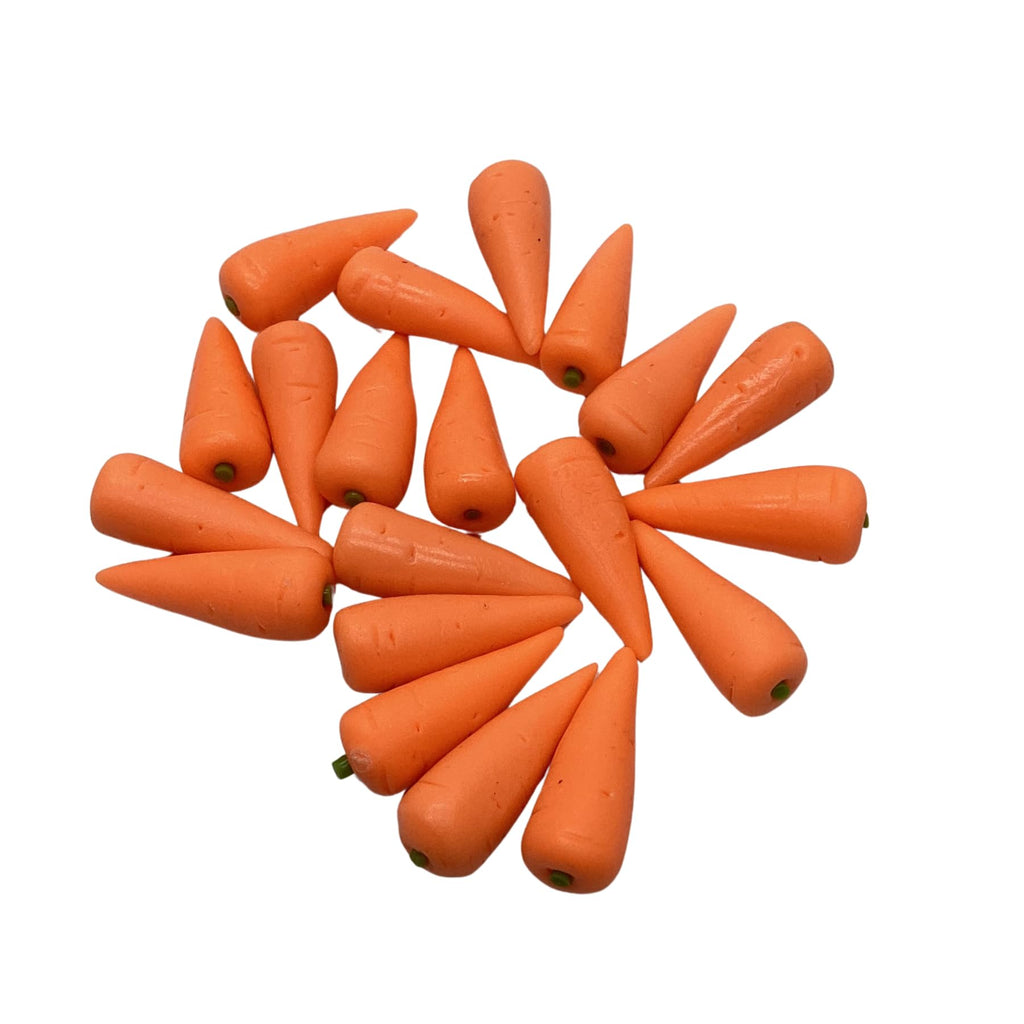 AIICraft Mini Carrots for Crafts 20 Vegetable Fresh Loose CarrotHandcrafted Decorative Home Garden