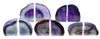 DesertUSA Agate Bookend with Rubber Bumpers (3.5-6 lb, Purple)