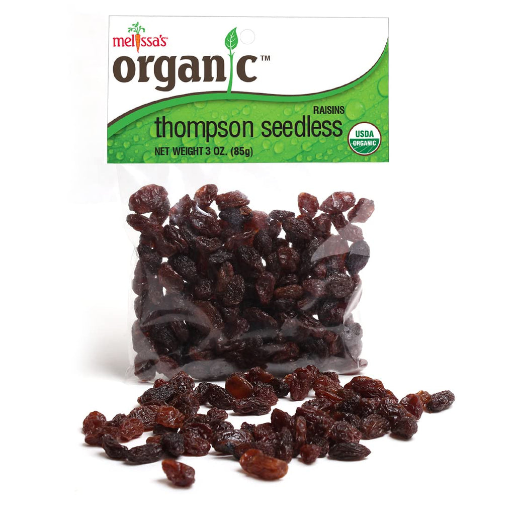 Melissa's Organic Raisins, 3 Packages (3 oz)
