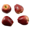 BLLNDX Artificial Red Apple 4PCS High Simulation Plastic Fake Red Apples Realistic Lifelike Artificial Fruits Model for Home Kitchen Party Wedding Decoration