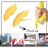 Dhjrefhhd 1Pcs Banana Squeeze Prop Fake Banana Stretchy Fidget Tool Novelty Stress Relief Funny Peeled Fake Banana Fruit Stress Tool Halloween Christmas Party April Fool's Day Decorate