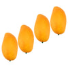 HEVSTIL 4Pk Artificial Green Mangoes, Lifelike Fake Fruit for Kitchen Decor
